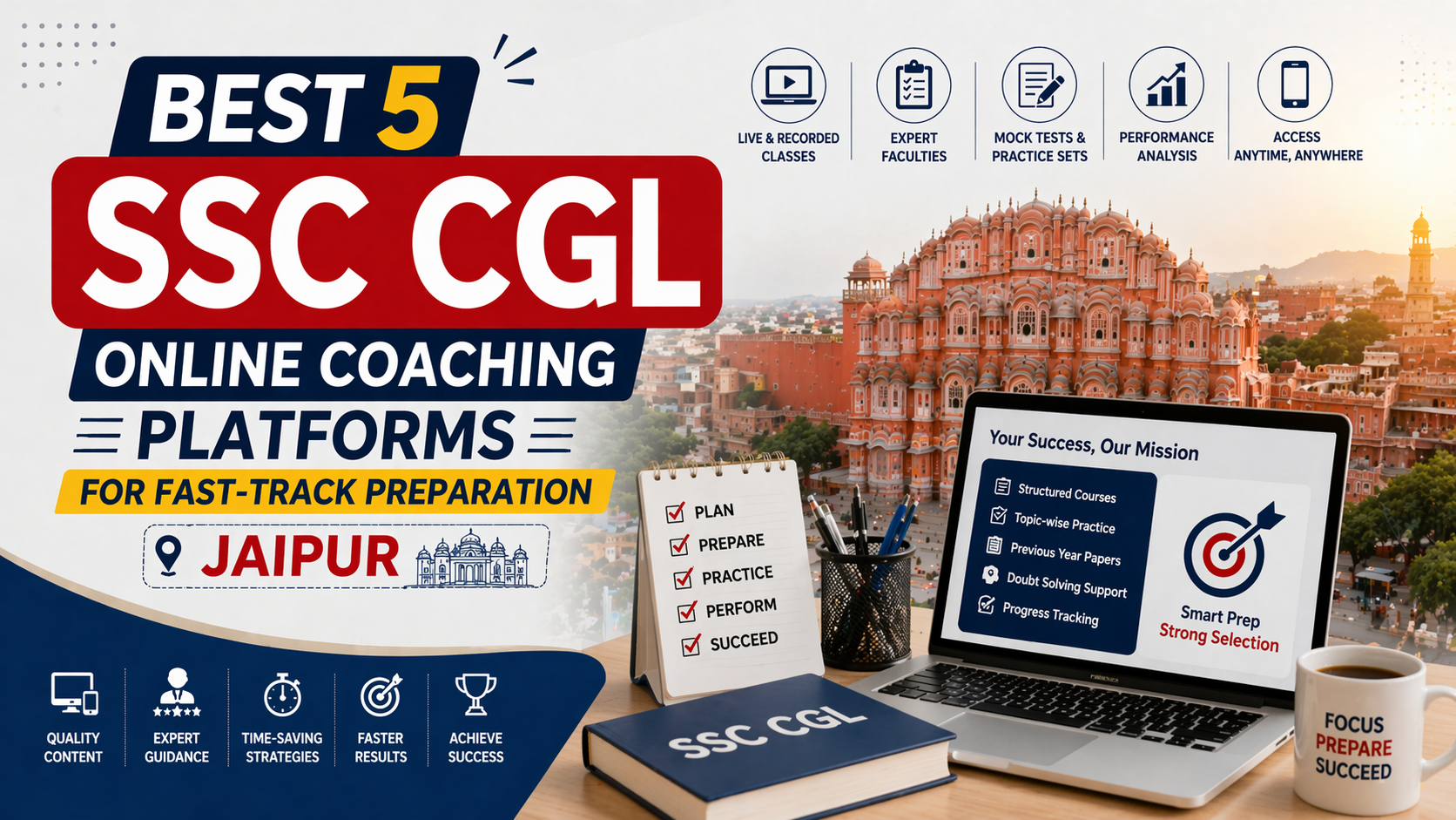 Best 5 SSC CGL Online Coaching Platforms for Fast-Track Preparation 2027